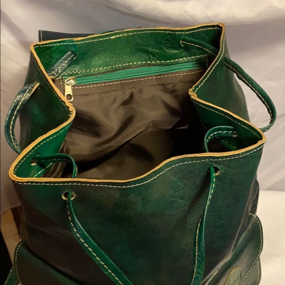 Moroccan Leather Journey Backpack - Picture 7 of 14